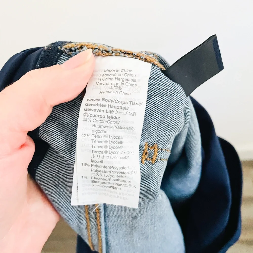 Madewell Maternity Blue Over Belly Skinny Jeans 28 - Picture 8 of 8